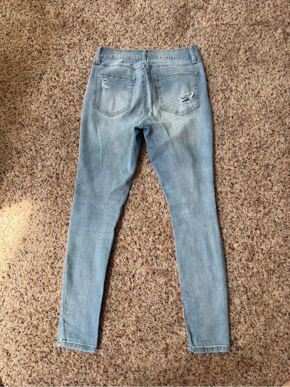 Blue Spice Light Blue Distressed Skinny Jeans - Picture 2 of 2